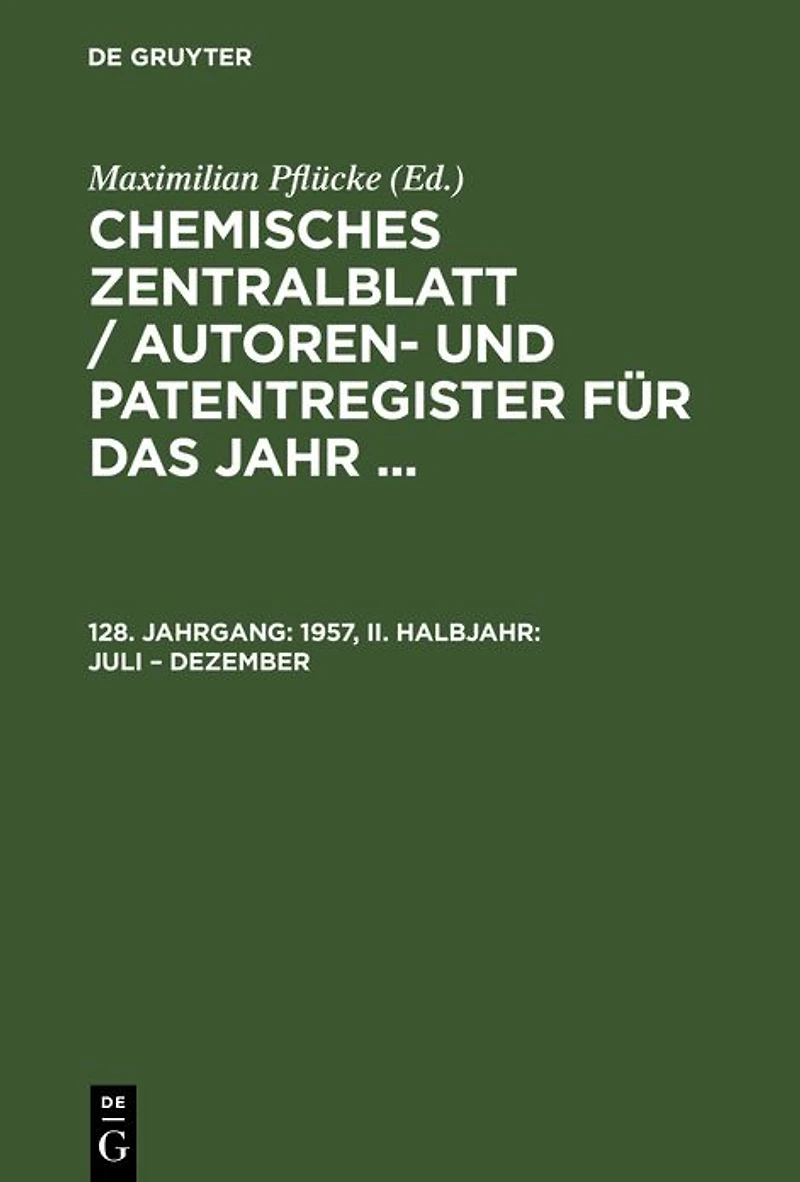 1957, II. Halbjahr: Juli - Dezember