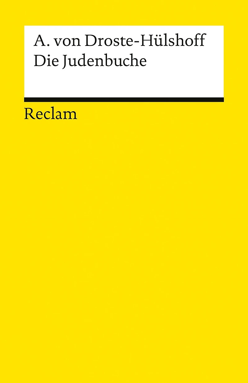 Die Judenbuche: Ein Sittengemälde aus dem gebirgigten Westphalen - Droste-Hülshoff, Annette von Deutsch-Lektüre, Deutsche Klassiker der Literatur