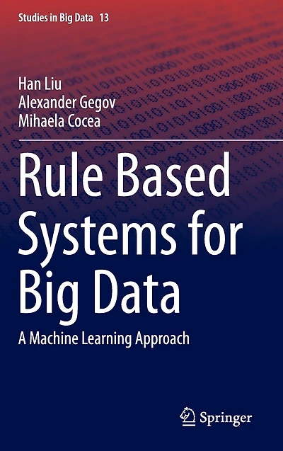 Rule Based Systems for Big Data: A Machine Learning Approach