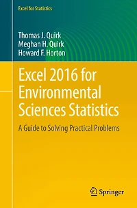 Excel 2016 for Environmental Sciences Statistics: A Guide to Solving Practical Problems
