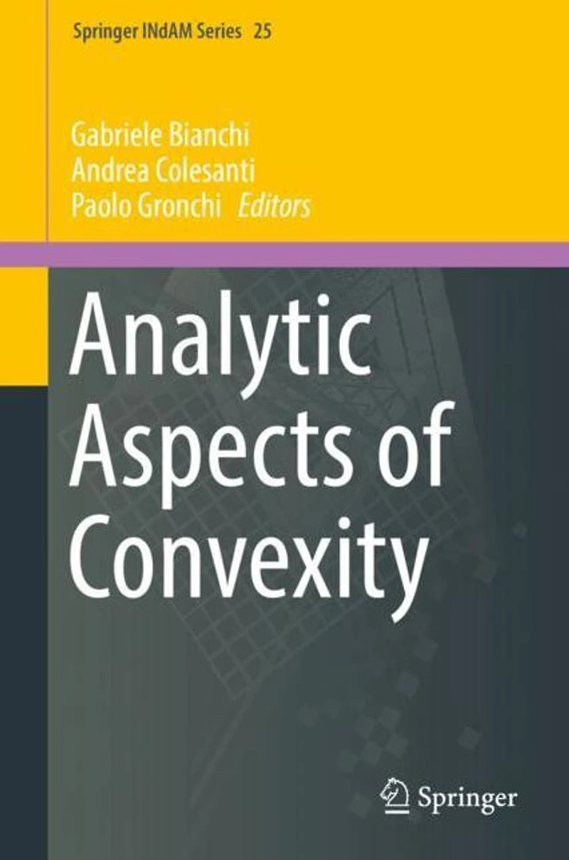Analytic Aspects of Convexity
