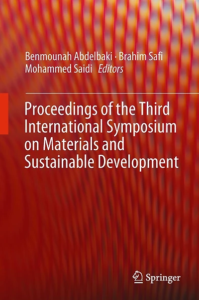 Proceedings of the Third International Symposium on Materials and Sustainable Development
