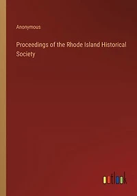 Proceedings of the Rhode Island Historical Society