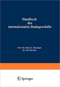 Handbuch des internationalen Bankgeschäfts