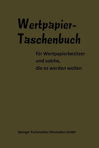 Wertpapier Taschenbuch