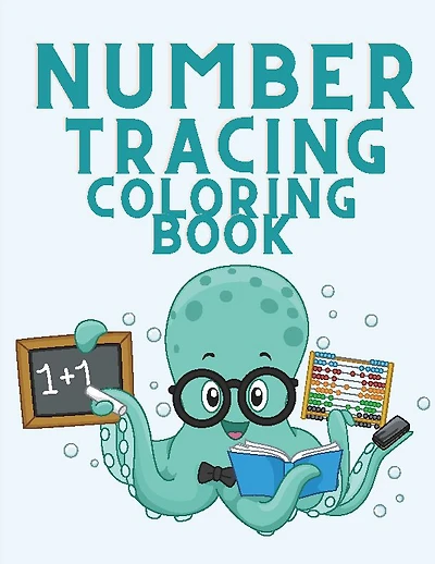 Number Tracing Coloring Book