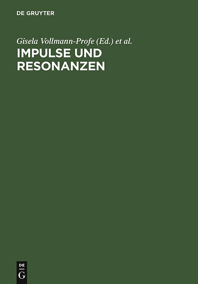 Impulse und Resonanzen: Tübinger mediävistische Beiträge zum 80. Geburtstag von Walter Haug