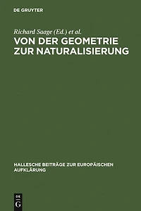 Von der Geometrie zur Naturalisierung: Utopisches Denken im 18. Jahrhundert zwischen literarischer Fiktion und frühneuzeitlicher Gartenkunst