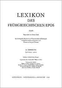 Lexikon des fruhgriechischen Epos Lfg. 23: Triptolemos - pheugw