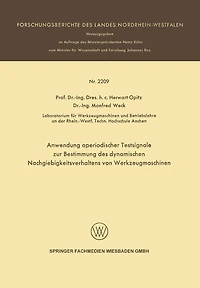 Anwendung aperiodischer Testsignale zur Bestimmung des dynamischen Nachgiebigkeitsverhaltens von Werkzeugmaschinen