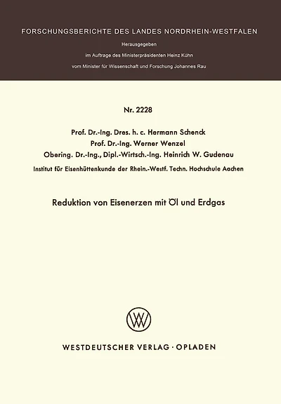 Reduktion von Eisenerzen mit Öl und Erdgas