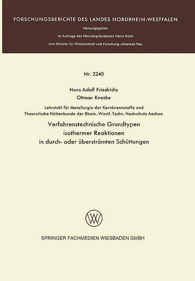 Verfahrenstechnische Grundtypen isothermer Reaktionen in durch- oder überströmten Schüttungen