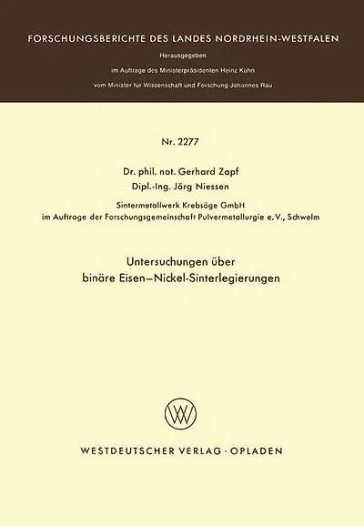 Untersuchungen über binäre Eisen-Nickel-Sinterlegierungen