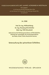 Untersuchung des spitzenlosen Schleifens