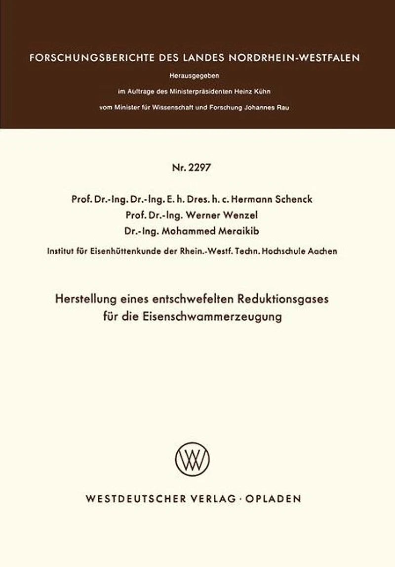 Herstellung eines entschwefelten Reduktionsgases für die Eisenschwammerzeugung