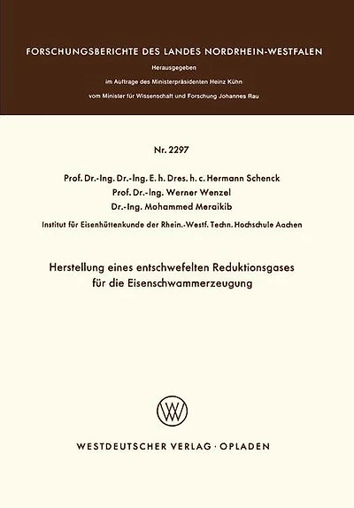 Herstellung eines entschwefelten Reduktionsgases für die Eisenschwammerzeugung