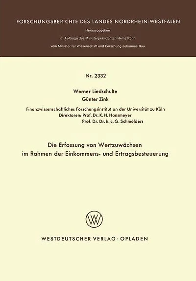 Die Erfassung von Wertzuwächsen im Rahmen der Einkommens- und Ertragsbesteuerung