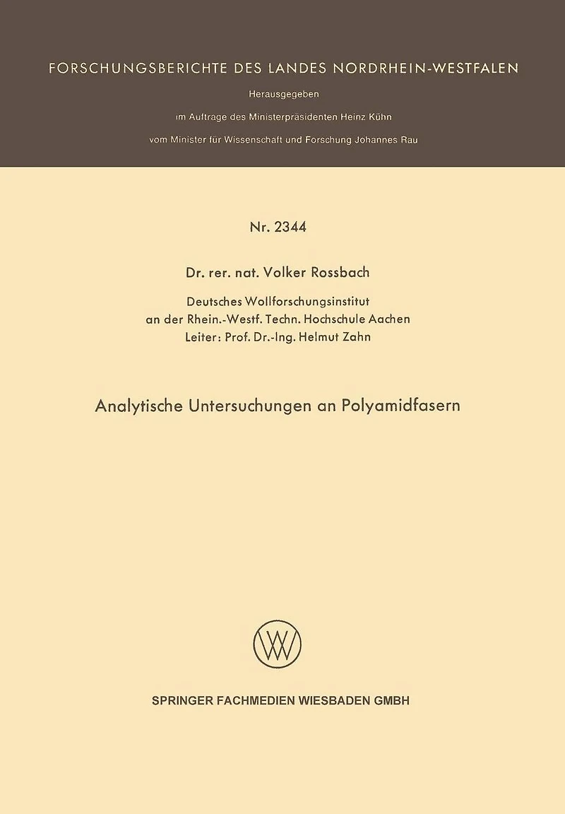 Analytische Untersuchungen an Polyamidfasern