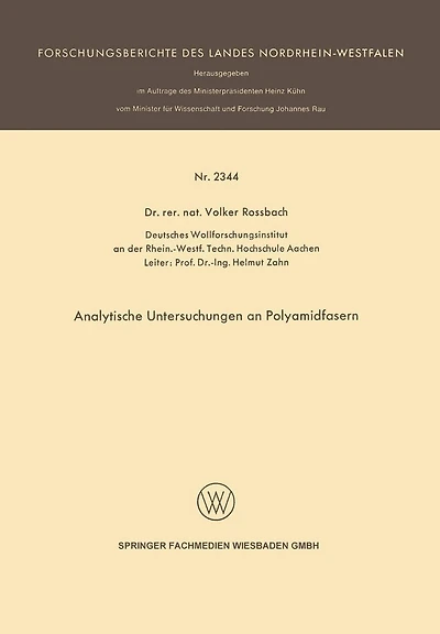 Analytische Untersuchungen an Polyamidfasern