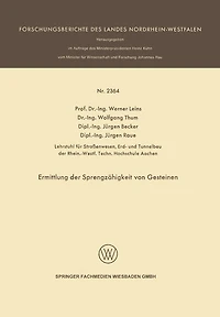 Ermittlung der Sprengzähigkeit von Gesteinen