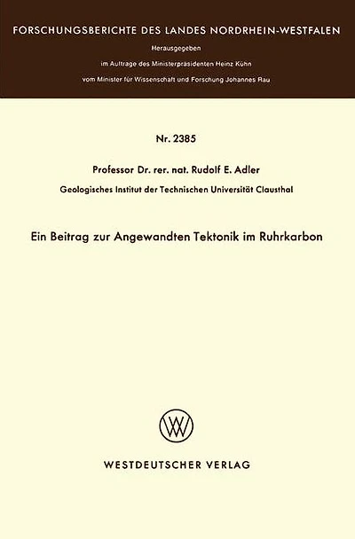 Ein Beitrag zur Angewandten Tektonik im Ruhrkarbon