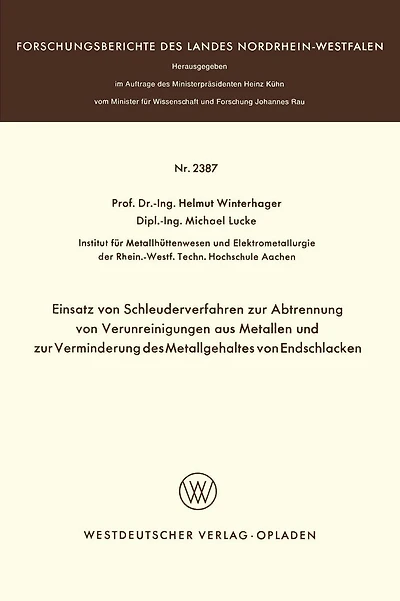 Einsatz von Schleuderverfahren zur Abtrennung von Verunreinigungen aus Metallen und zur Verminderung des Metallgehaltes von Endschlacken
