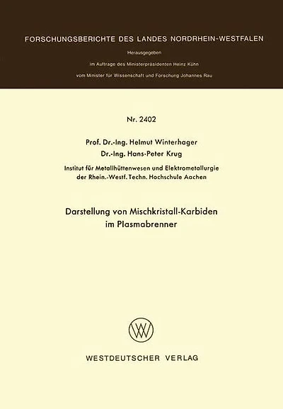Darstellung von Mischkristall-Karbiden im Plasmabrenner