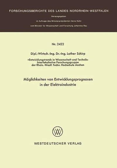 Möglichkeiten von Entwicklungsprognosen in der Elektroindustrie