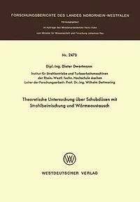 Theoretische Untersuchung über Schubdüsen mit Strahlbeimischung und Wärmeaustausch