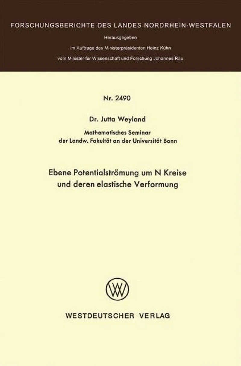 Ebene Potentialströmung um N Kreise und deren elastische Verformung