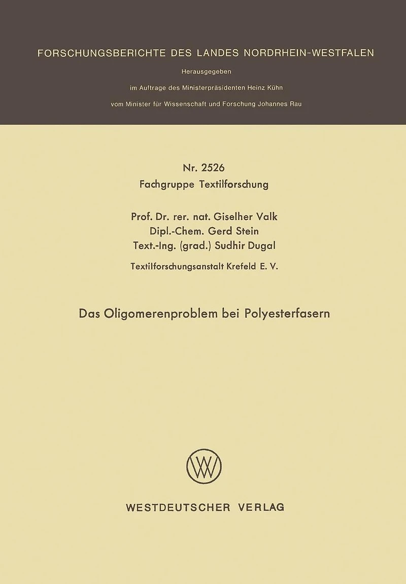 Das Oligomerenproblem bei Polyesterfasern