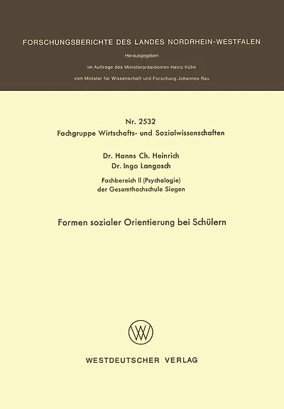 Formen sozialer Orientierung bei Schülern