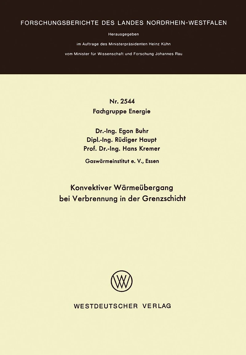 Konvektiver Wärmeübergang bei Verbrennung in der Grenzschicht