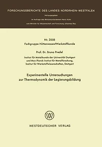 Experimentelle Untersuchungen zur Thermodynamik der Legierungsbildung