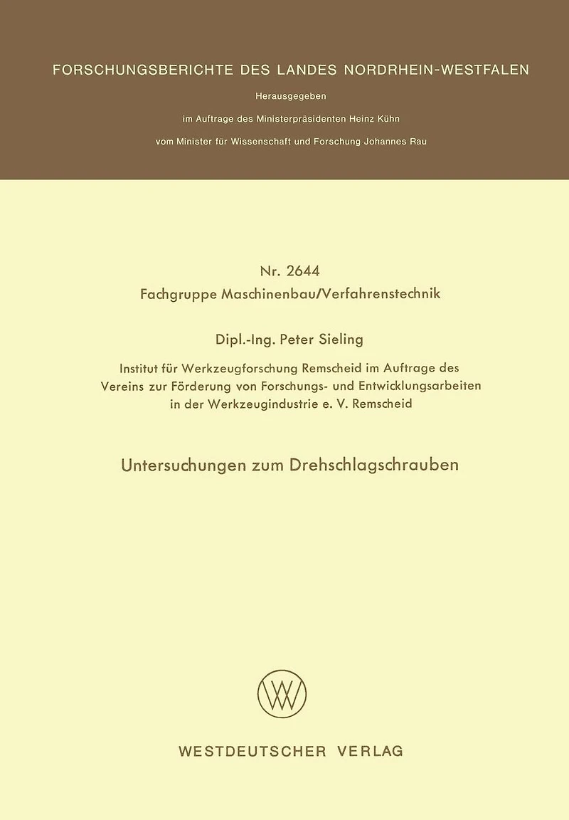 Untersuchungen zum Drehschlagschrauben