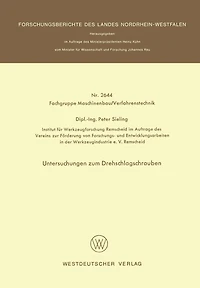 Untersuchungen zum Drehschlagschrauben