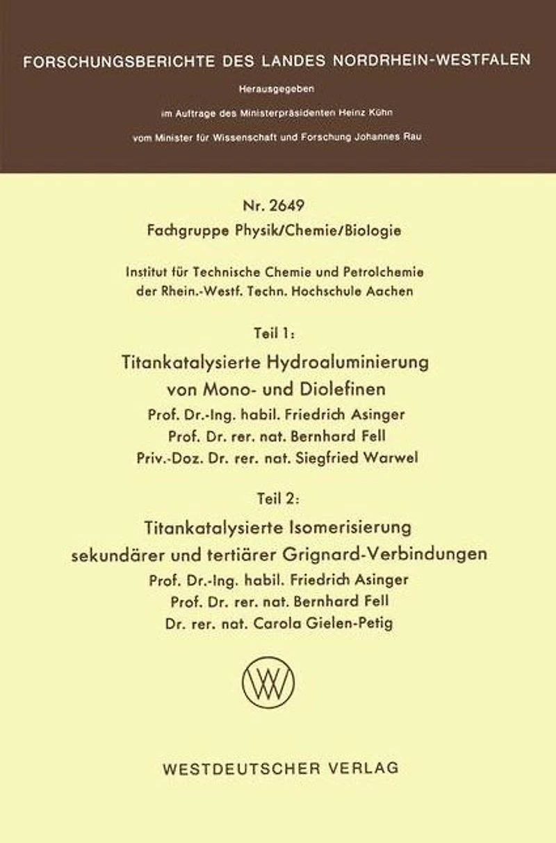 Teil 1: Titankatalysierte Hydroaluminierung von Mono- und Diolefinen. Teil 2: Titankatalysierte Isomerisierung sekundärer und tertiärer Grignardverbindungen
