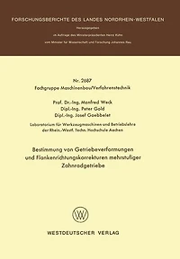 Bestimmung von Getriebeverformungen und Flankenrichtungskorrekturen mehrstufiger Zahnradgetriebe