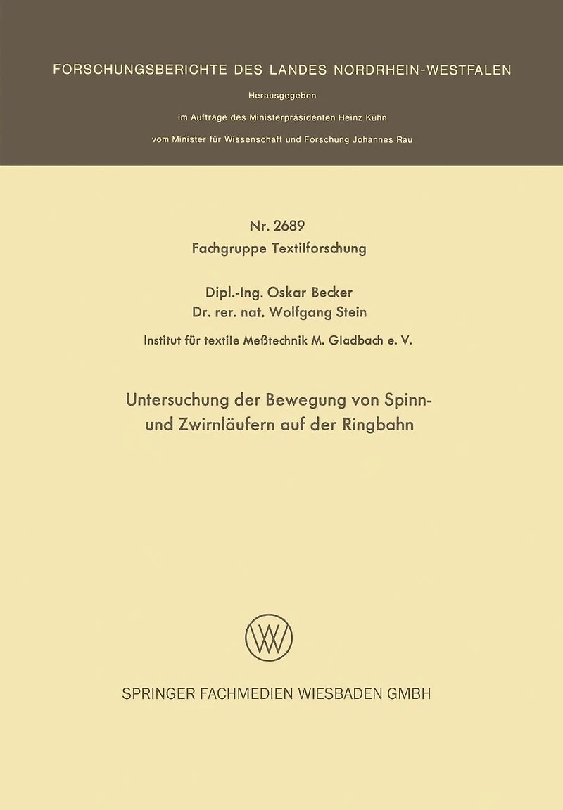Untersuchung der Bewegung von Spinn- und Zwirnläufern auf der Ringbahn