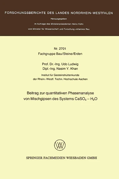 Beitrag zur quantitativen Phasenanalyse von Mischgipsen des Systems CaSO4 - H2O