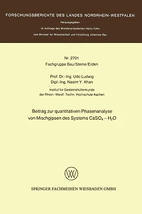 Beitrag zur quantitativen Phasenanalyse von Mischgipsen des Systems CaSO4 - H2O