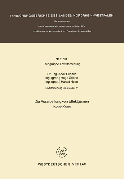 Die Verarbeitung von Effektgarnen in der Kette
