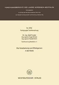 Die Verarbeitung von Effektgarnen in der Kette