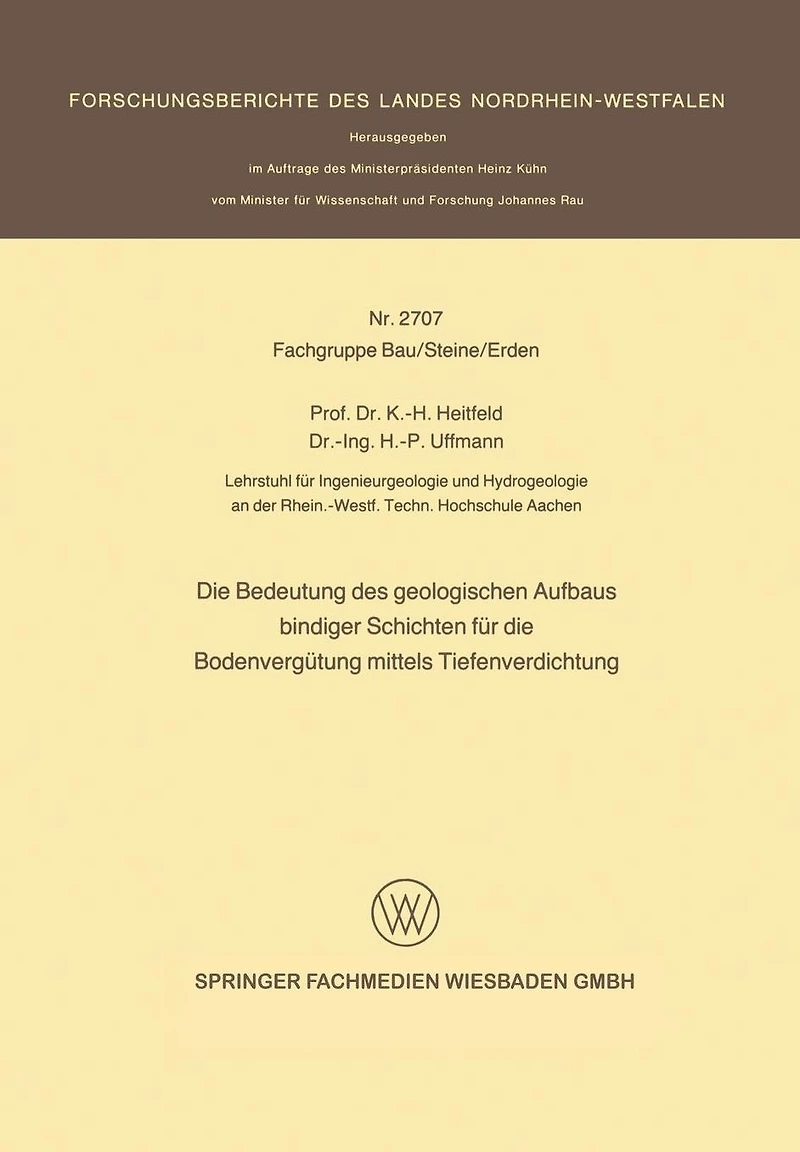 Die Bedeutung des geologischen Aufbaus bindiger Schichten für die Bodenvergütung mittels Tiefenverdichtung