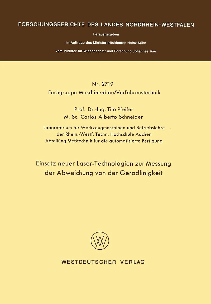 Einsatz neuer Laser-Technologien zur Messung der Abweichung von der Geradlinigkeit