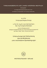 Untersuchungen der Kraftverteilung über die Meißelbreite unter verschiedenen Spanbedingungen