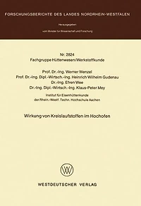 Wirkung von Kreislaufstoffen im Hochofen