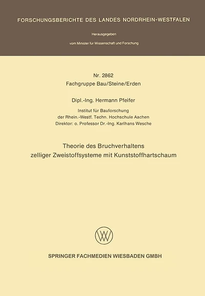 Theorie des Bruchverhaltens zelliger Zweistoffsysteme mit Kunststoffhartschaum