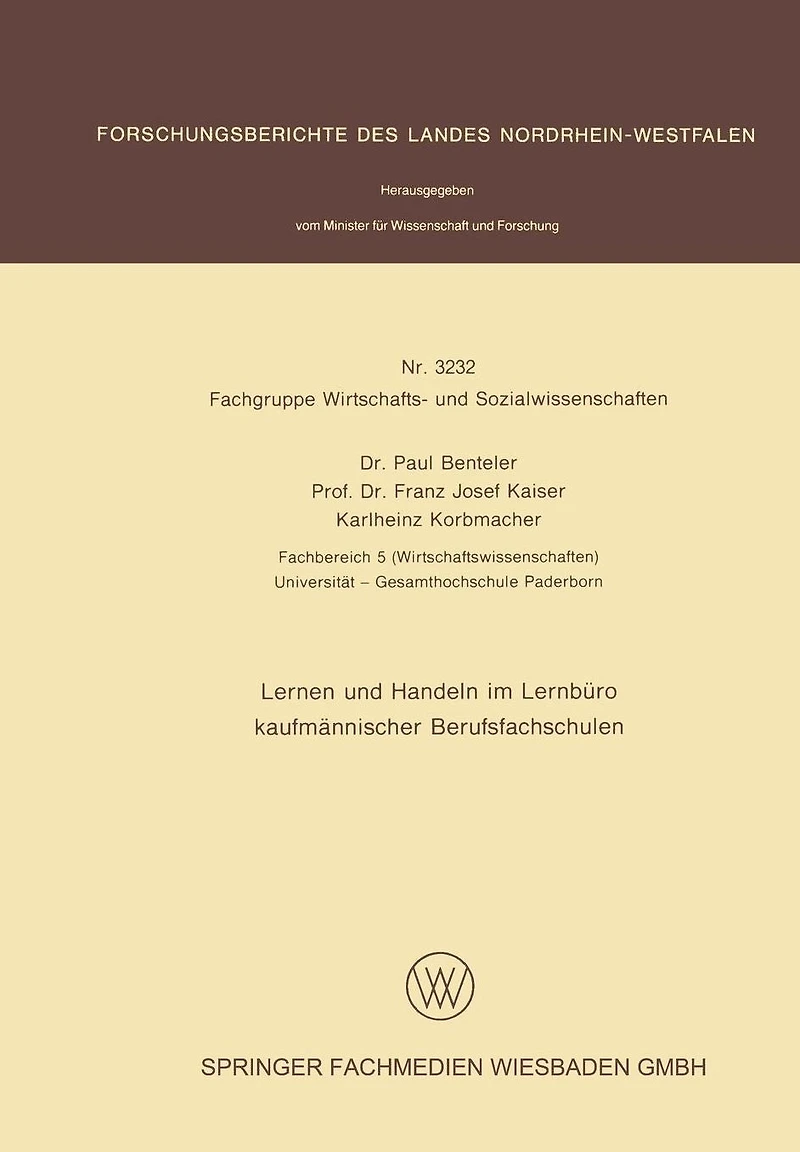 Lernen und Handeln im Lernbüro kaufmännischer Berufsfachschulen