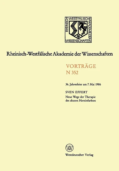Neue Wege der Therapie des akuten Herzinfarktes: 36. Jahresfeier am 7.Mai 1986
